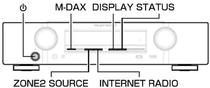 M-DAX DISPLAY STATUS ZONE2 SOURCE INTERNET RADIO