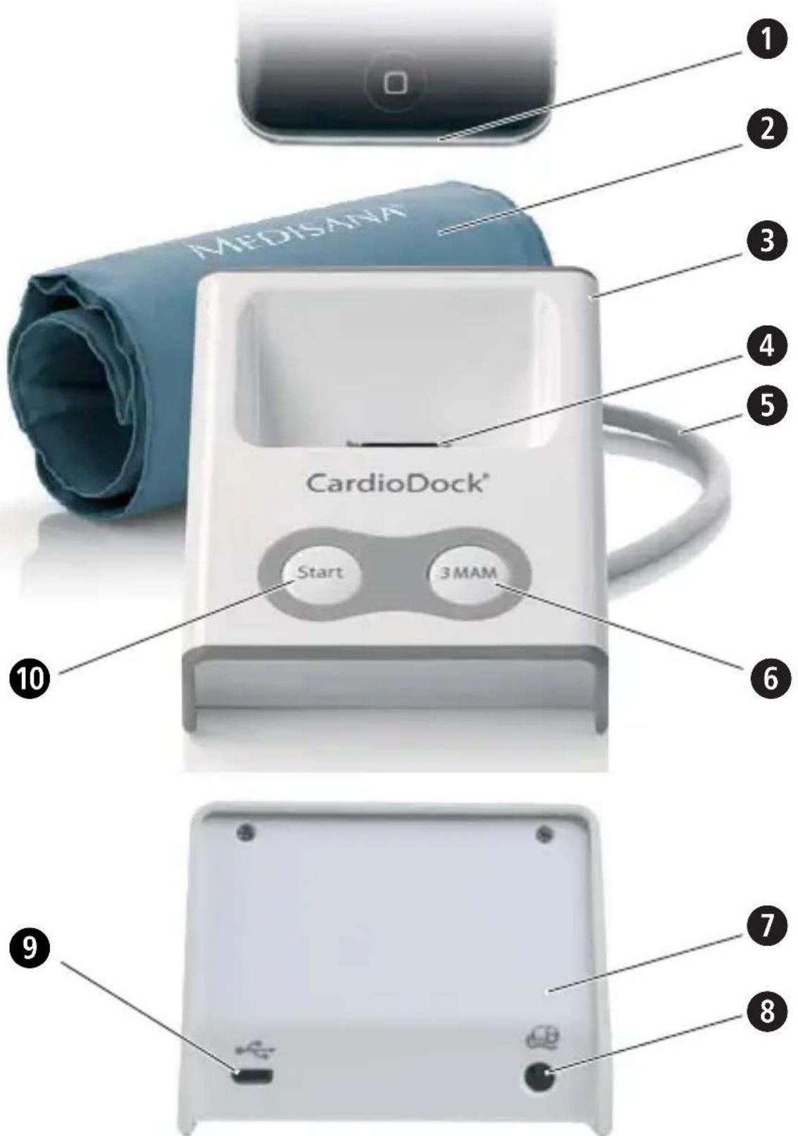 MEDISANA 51281 CardioDock - NL Gebruiksaanwijzing - 1