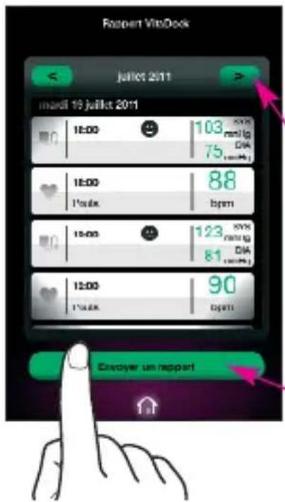 MEDISANA 51281 CardioDock - Envoyer un rapport - 2