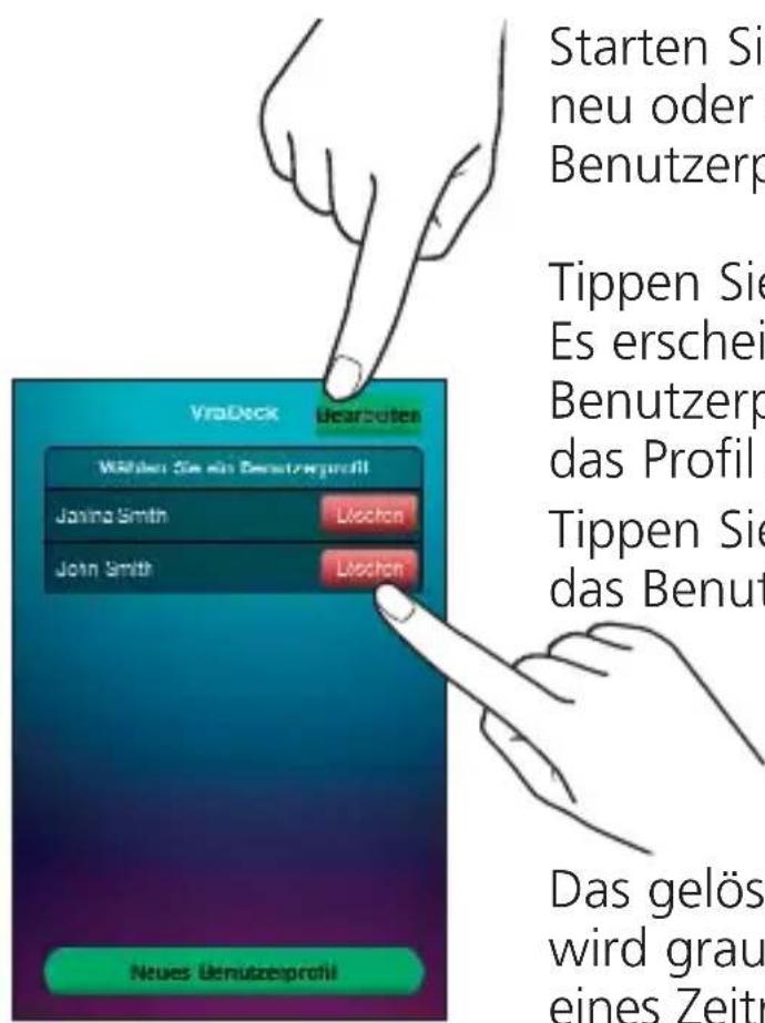 MEDISANA 51281 CardioDock - Löschen von Benutzerprofilen - 1