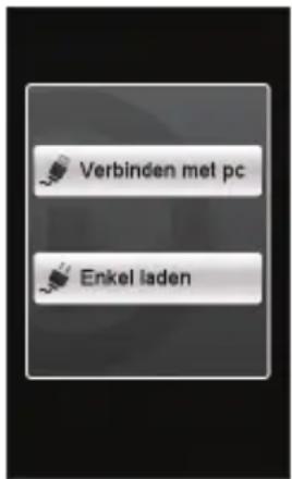 Verbinden met pc Enkel laden