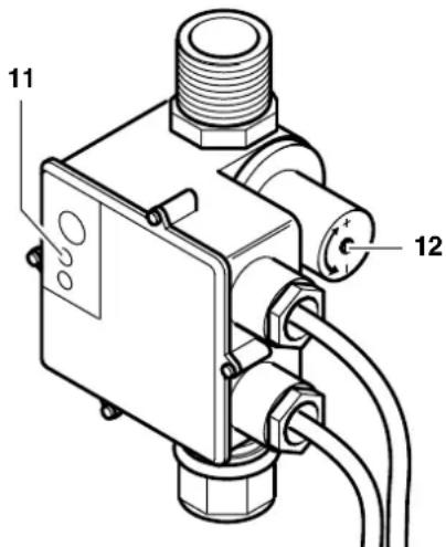 METABO HWA 5500 M - Ställ in hydromaten - 1