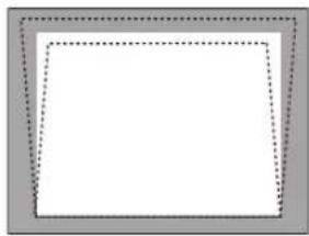 NEC V260X - Use the ◀ or ▷ button to correct the keystone distortion. - 1