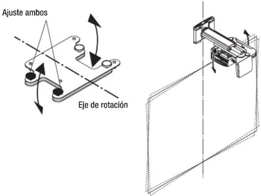 NEC U310W - Ajuste de la inclinación. - 2