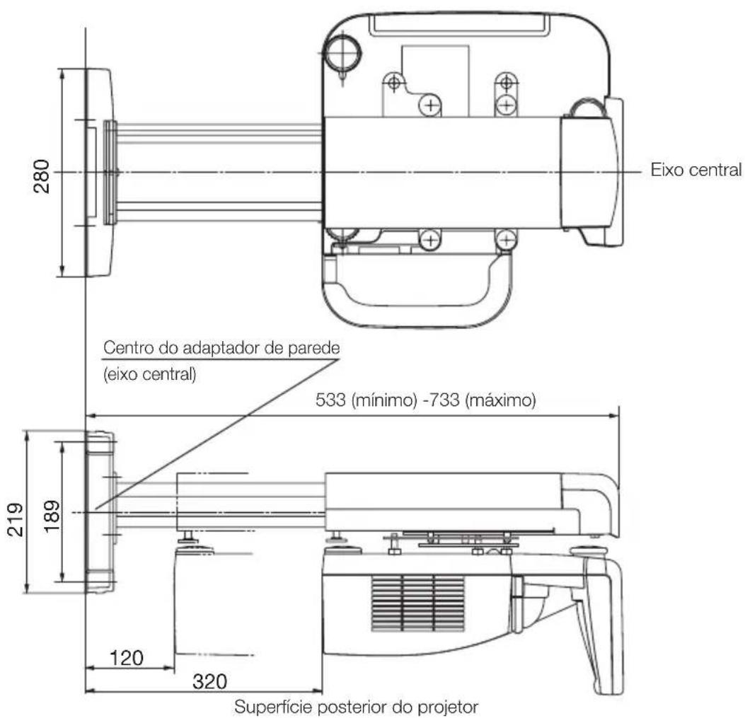 NEC U310W - ■ Dimensões das peças: (unidade: mm) - 1