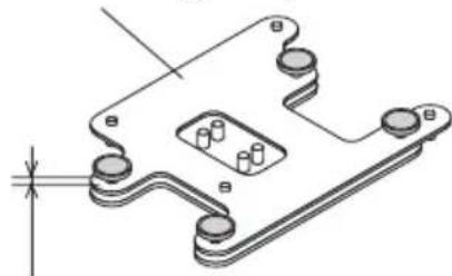 NEC U310W - Controllare le manopole di regolazione inclinazione. - 1