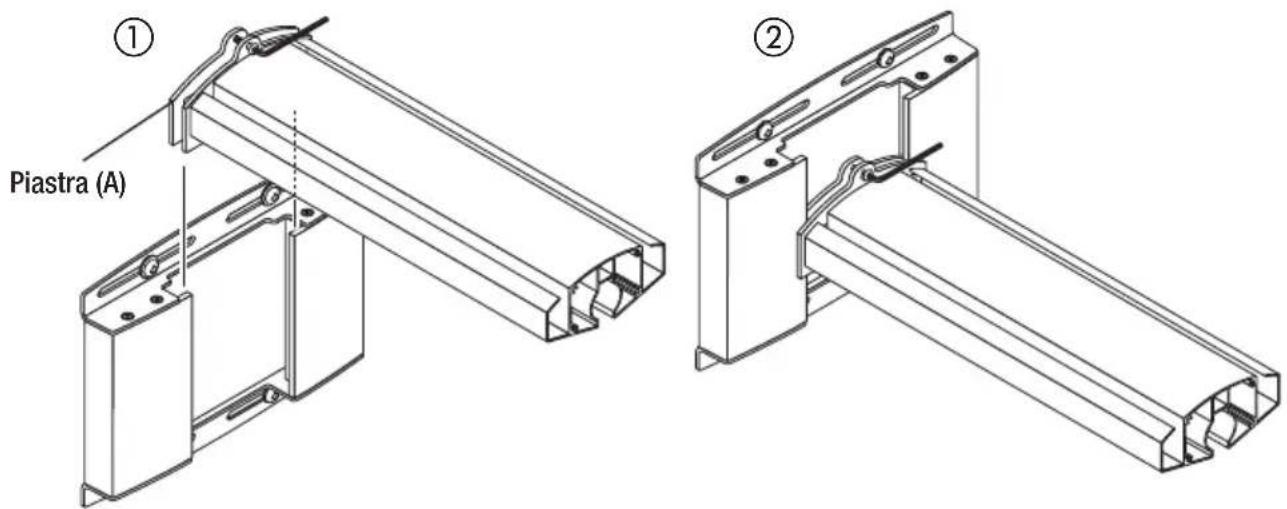 NEC U310W - Attaccare il braccio all'adattatore a muro. - 1