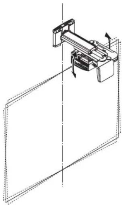 NEC U310W - Projeksiyon cihazının yatay eğimini ayarlayın. - 4