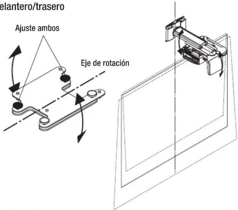 NEC U310W - Ajuste de la inclinación. - 1