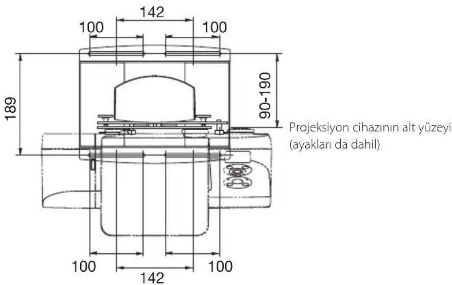 NEC U310W - ■ Parçaların Boyutları: (ünite: mm) - 2