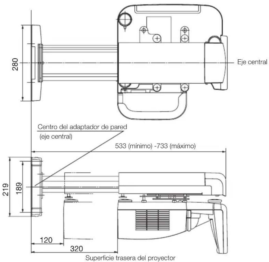 NEC U310W - ■ Dimensiones de la piezas: (unidad: mm) - 1