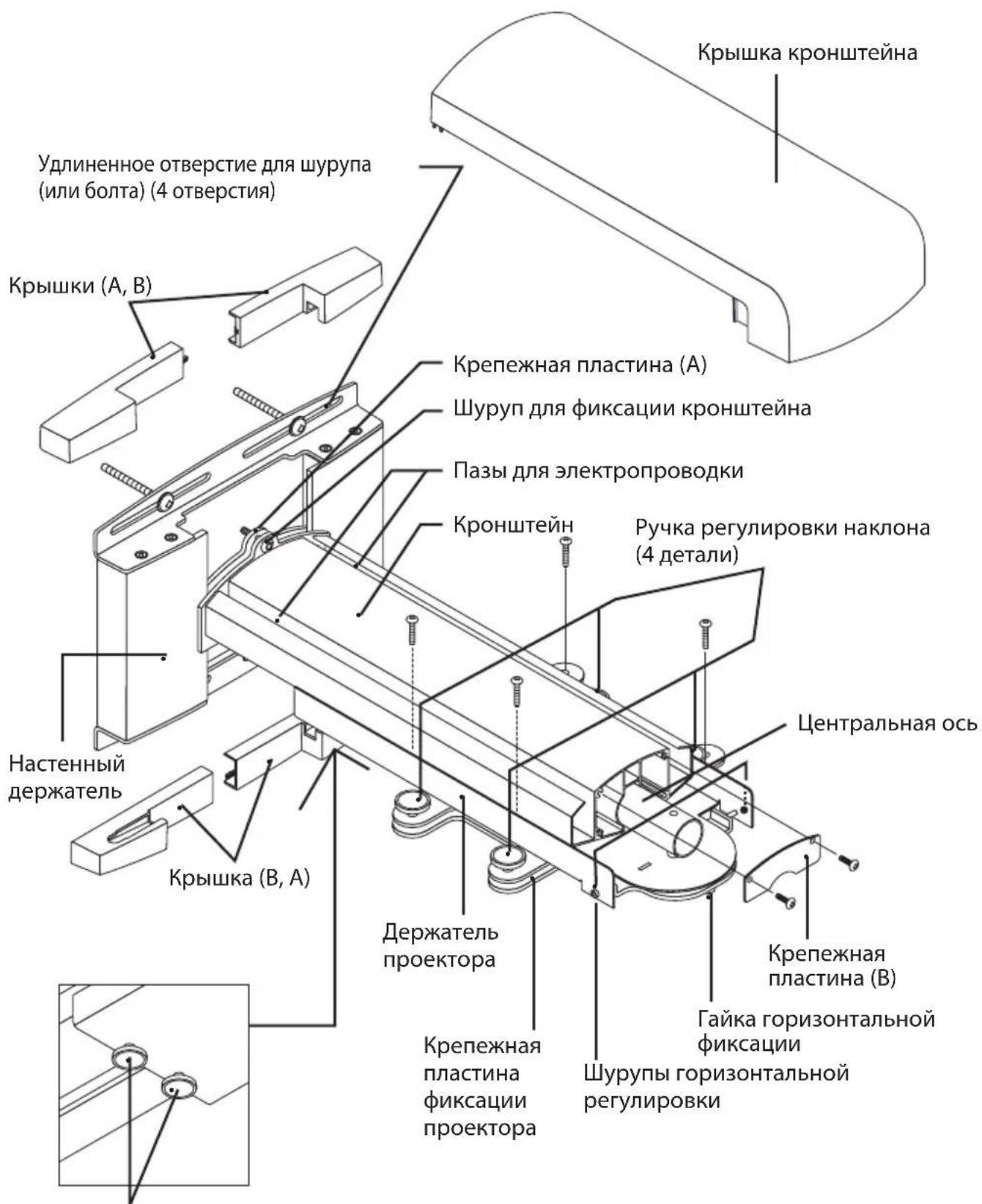 NEC U310W - ■ Наименование деталей - 1