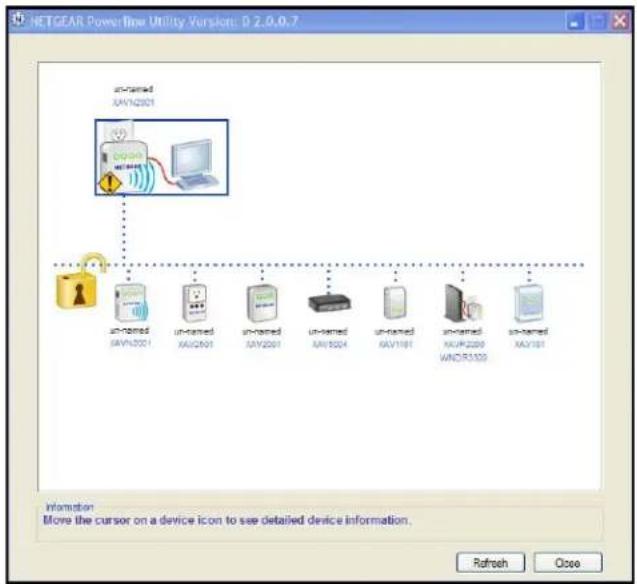NETGEAR XAVNB2001 - Powerline Utility Screen - 1