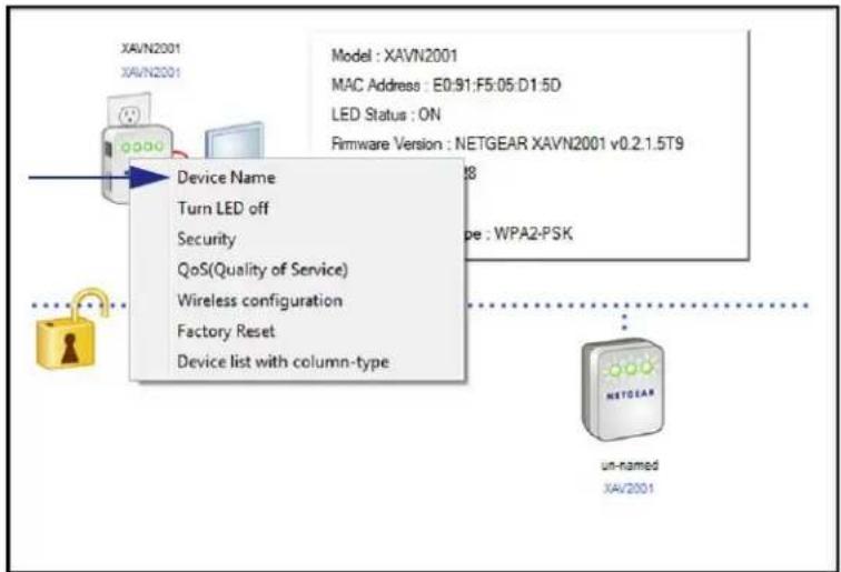 NETGEAR XAVNB2001 - To name a Powerline device in your Powerline network: - 1