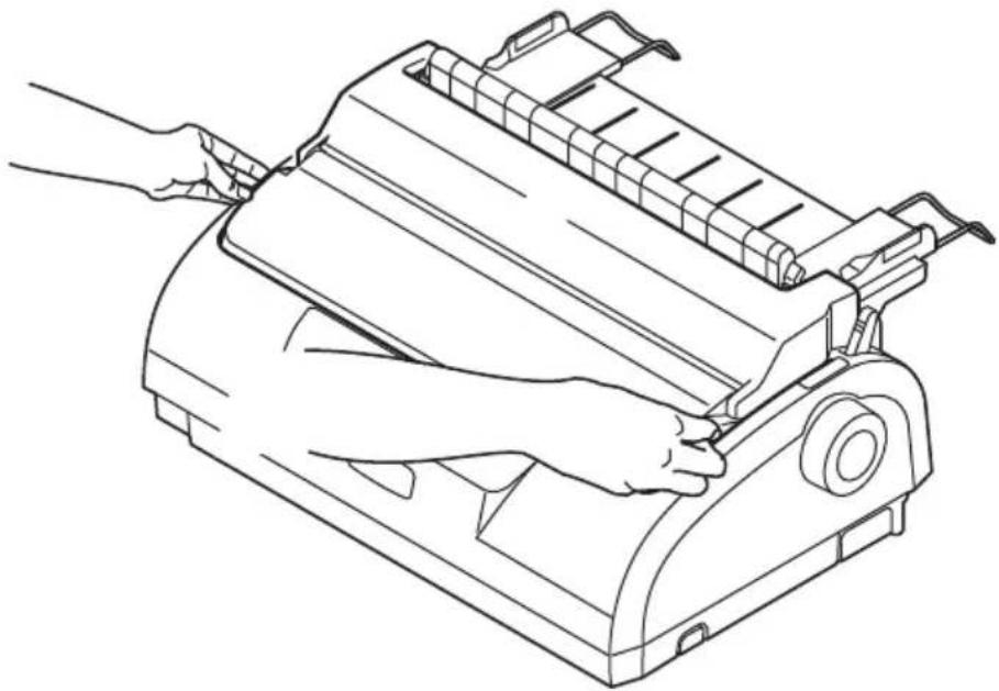 OKI ML1190 eco - Loading continuous forms (bottom feed) - 2