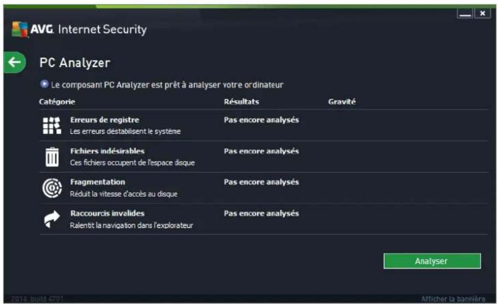 AVG Internet Security 2014 - Composant Quick Tune - 1