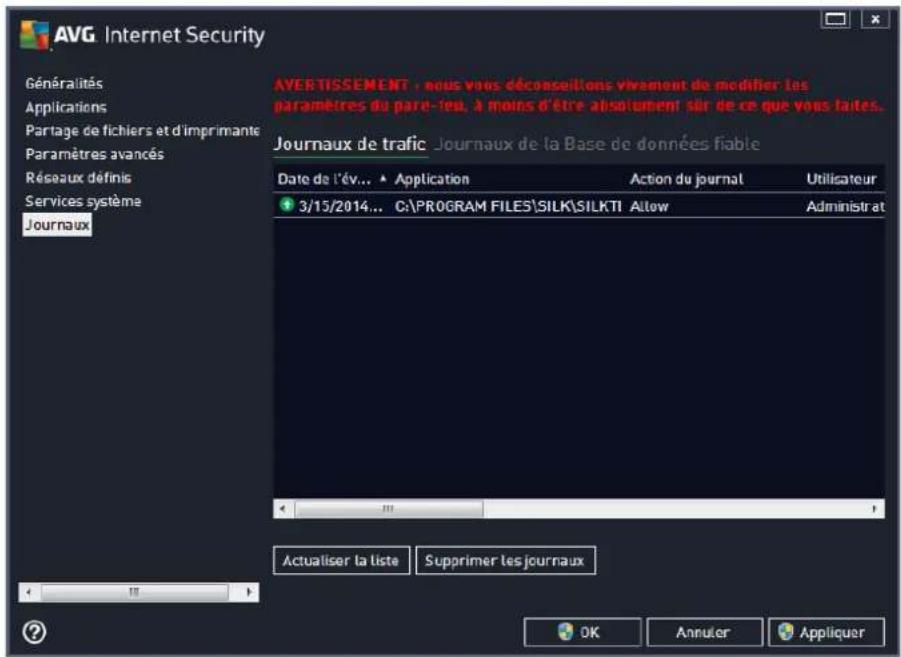 AVG Internet Security 2014 - Journaux - 1