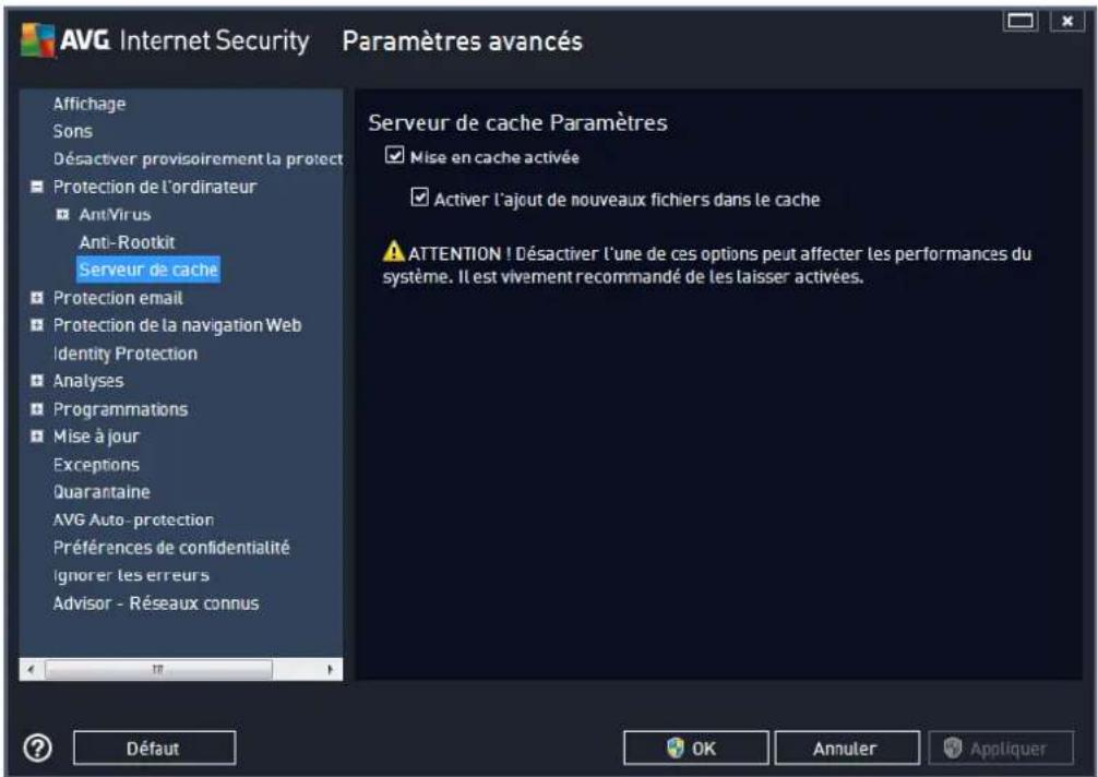 AVG Internet Security 2014 - Serveur de cache - 1