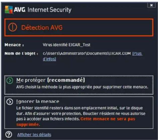 AVG Internet Security 2014 - Résultats du Bouclier résident - 1