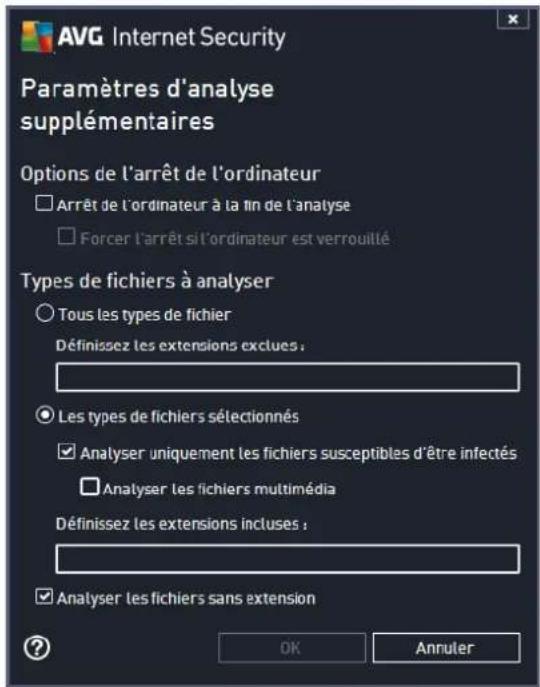AVG Internet Security 2014 - Modification de la configuration de l'analyse - 2