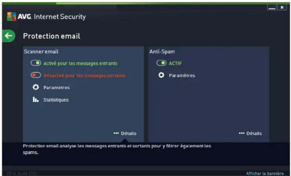 AVG Internet Security 2014 - Protection email - 1