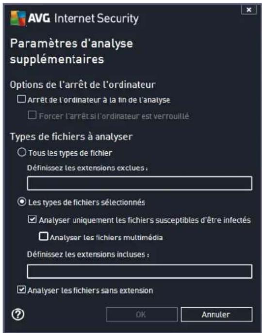 AVG Internet Security 2014 - Modification de la configuration de l'analyse - 2