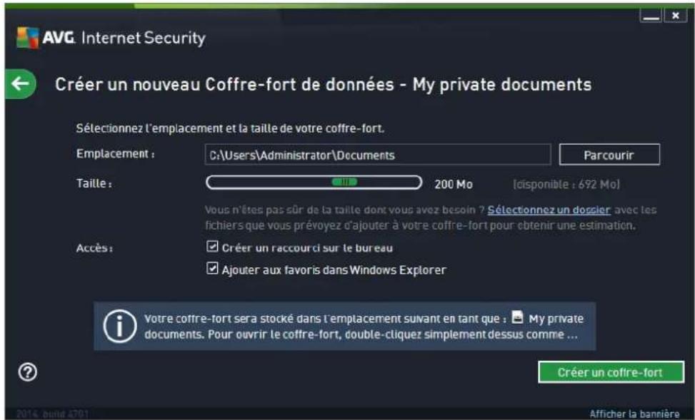 AVG Internet Security 2014 - Comment créer votre coffre-fort de données - 2