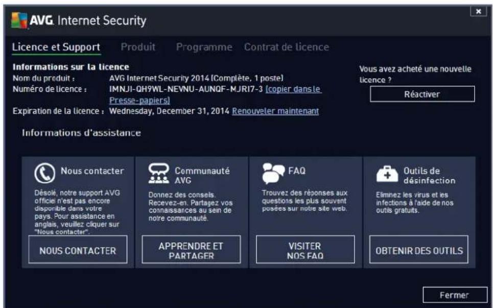 AVG Internet Security 2014 - Support - 1