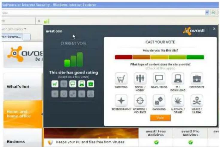 AVAST Internet Security 7.0 - avast! WebRep - 2