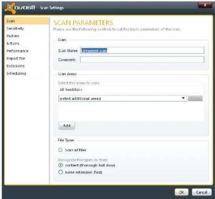 AVAST Internet Security 7.0 - Création d'un scan personnalisé - 1