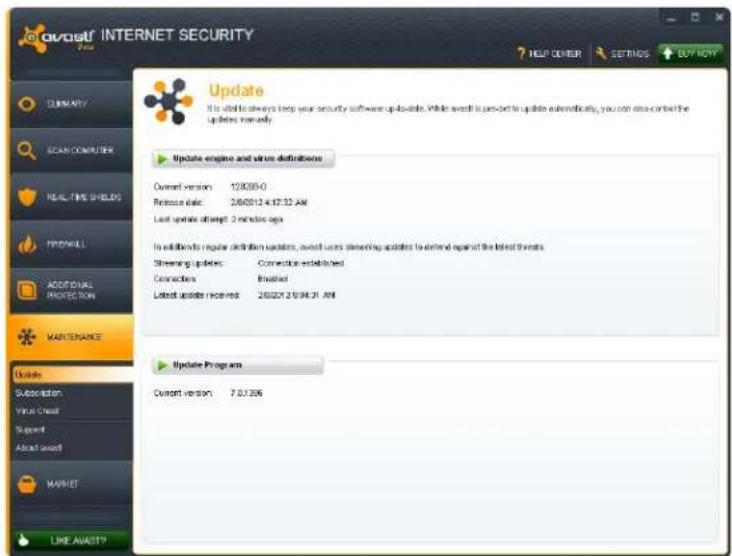 AVAST Internet Security 7.0 - Maintenir avast à jour - 1