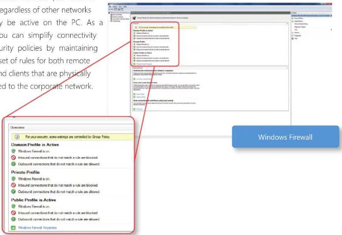 MICROSOFT Windows 7 - Multiple Active Firewall Profi les - 1