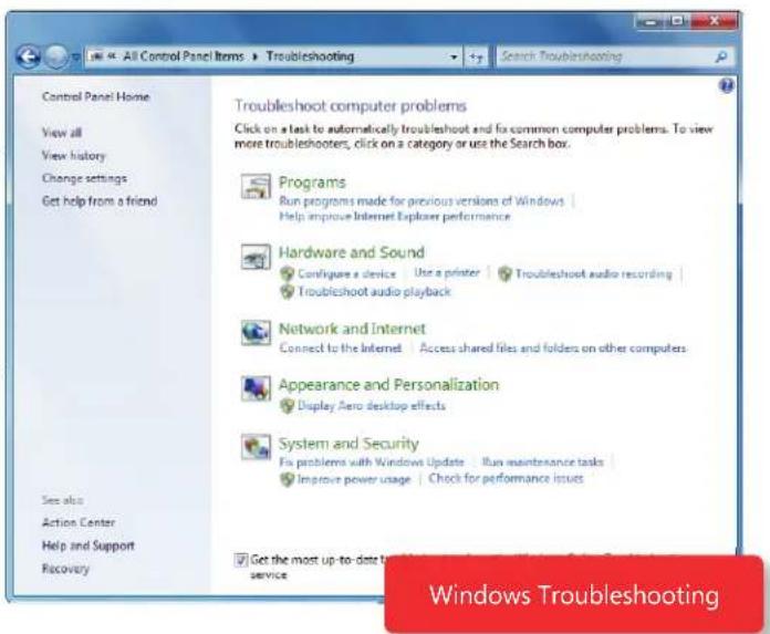 MICROSOFT Windows 7 - Windows Troubleshooting - 1