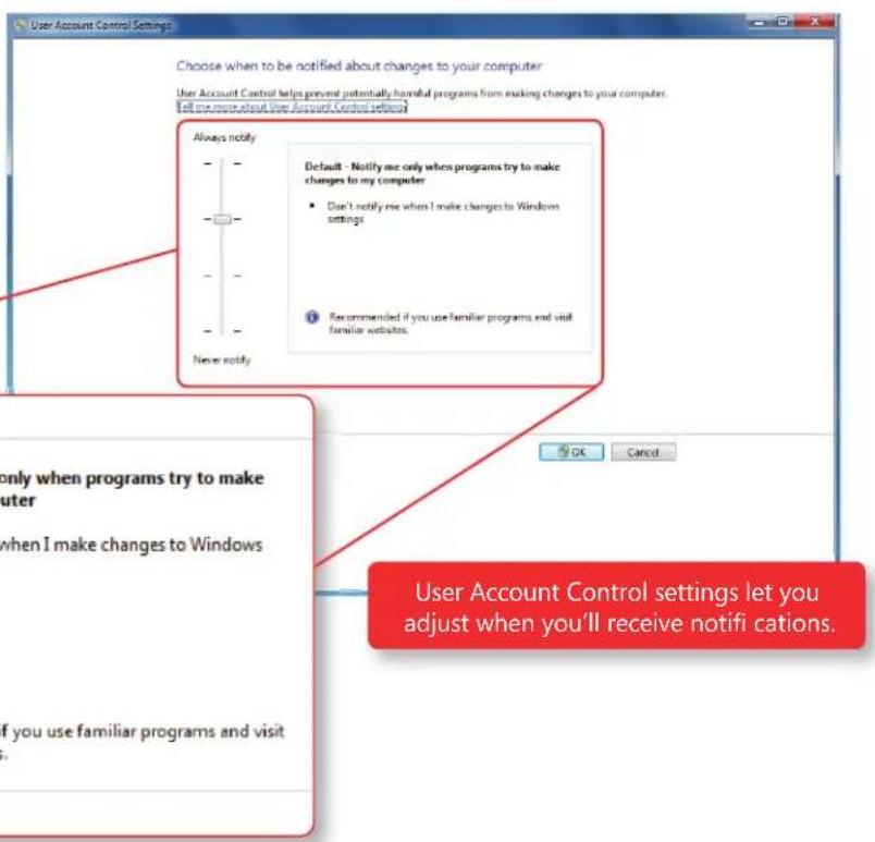 MICROSOFT Windows 7 - User Account Control - 1