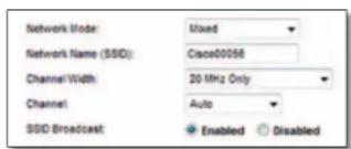 LINKSYS E1500 - Wireless Settings (Langattomat asetukset) - 1