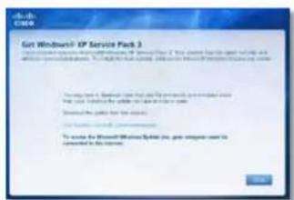 LINKSYS E1500 - Thông báo Get Windows XP Service Pack 3 (Tải Windows XP Service Pack 3) - 1