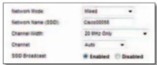 LINKSYS E1500 - Wireless Settings (Paramètres du réseau sans fil) - 1