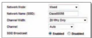 LINKSYS E1500 - Ustawienia sieci bezprzewodowej - 1