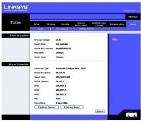 LINKSYS WRT54GR - Connexion Internet - 1