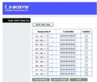 LINKSYS WRT54GR - DHCP Server Setting (Paramètres du serveur DHCP) - 2