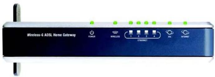 LINKSYS WAG354G - LEDs an der Seitenwand - 1