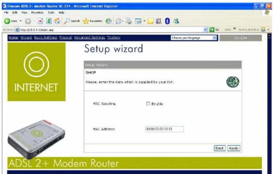 SITECOM DC-224 - DHCP - 1