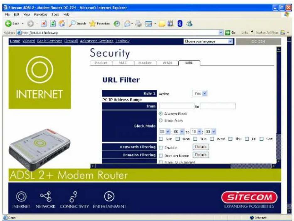 SITECOM DC-224 - URL Filter - 2