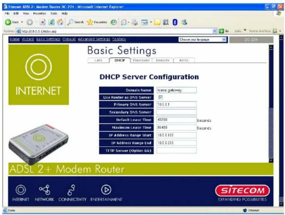 SITECOM DC-224 - DHCP Server - 3