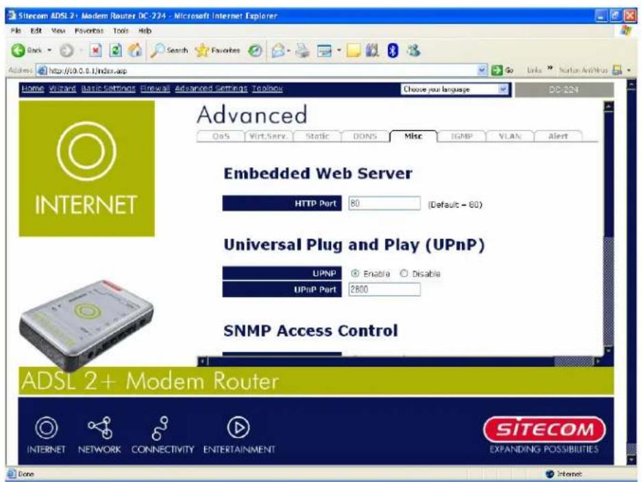 SITECOM DC-224 - Miscellaneous Settings - 1