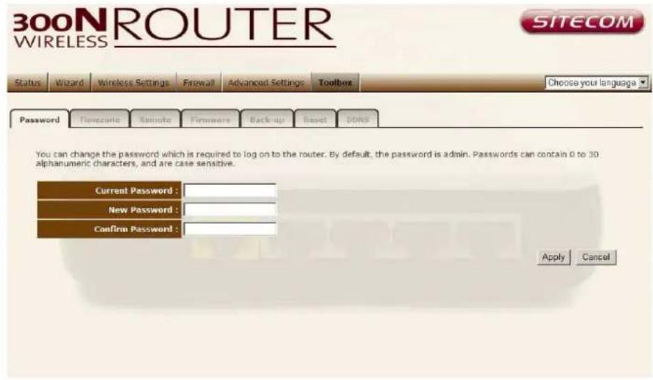 SITECOM WL-351 - Password change options - 1