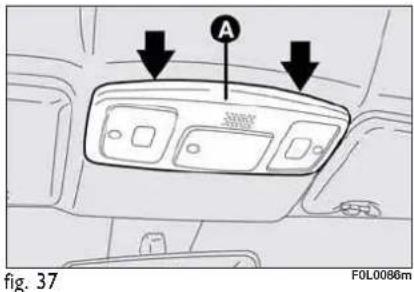 FIAT Croma (2008) - IF AN INTERIOR LIGHT BURNS OUT - 1