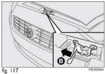 FIAT Croma (2008) - TO OPEN THE BONNET - 3