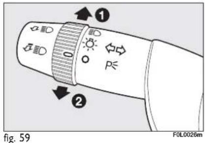 FIAT Croma (2008) - MAIN BEAM HEADLIGHTS fig. 57 - 2