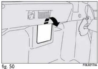 FIAT Croma (2008) - Fuse box in engine compartment fig. 48-49 - 2